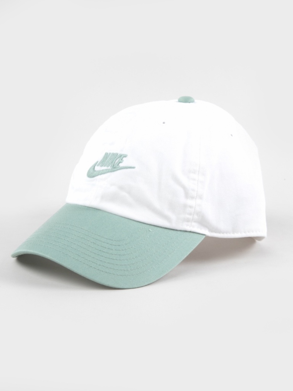 Nike Club Cap Unisex Adjustable White & Light Green Hat M/L New with Tags